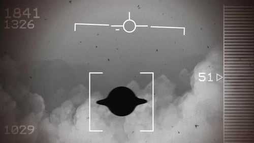 secret military aircraft footage recording unidentified ufo moving erratically above clouds
