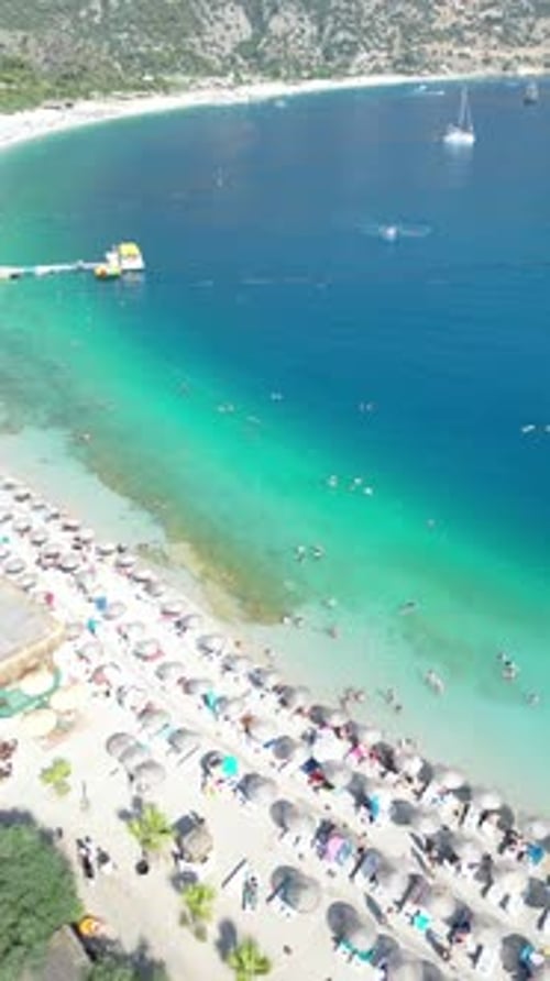 beauty of a turquoise beach.