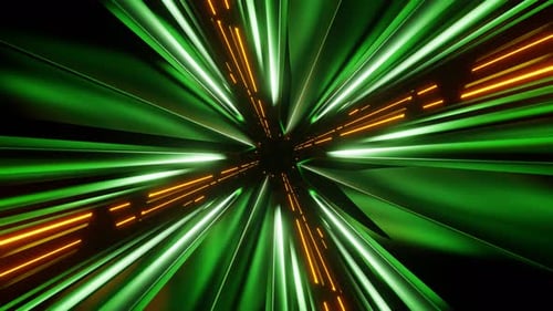 Green And Orange Dimension X Background Vj Loop In 4K