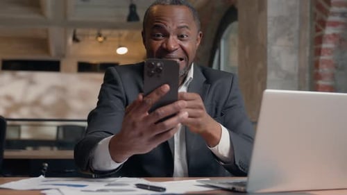 African American Ethnic Middleaged Adult Employer Entrepreneur Executive Man Business Office Worker