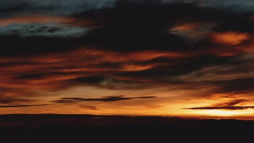 Cinematic Sunrise Establishing Shot Timelapse Zoom Out