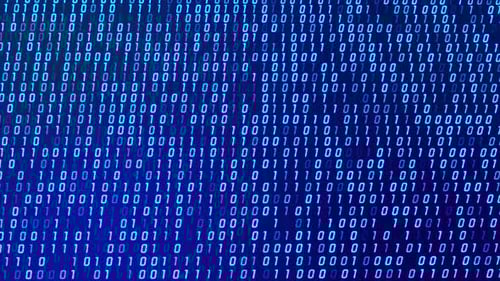 Information Flow Binary Number String Change Background