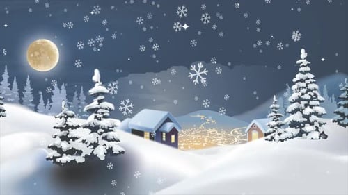 Weihnachtslandschaft 4K