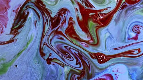Colorful Abstract Liquid Swirls and Blends