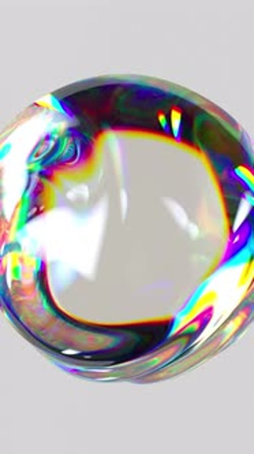 Waving liquid sphere with smooth surface ripples.