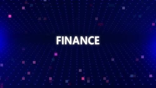 Futuristic Digital Grid Background with Text Reveal Animation