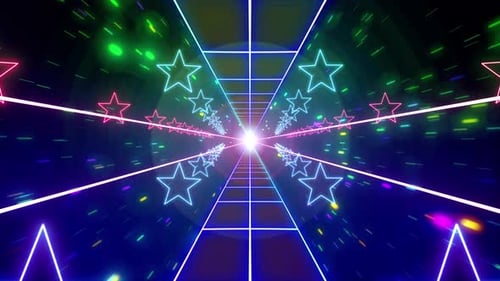 Láser para fiestas con estructura alámbrica futurista de estilo retro de los años 80 y 90.