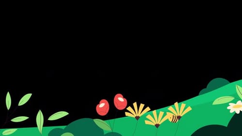 Greenery Landscape And Sunny Spring Weather Alpha Channel