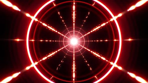 Flash Red Light Vj Loop