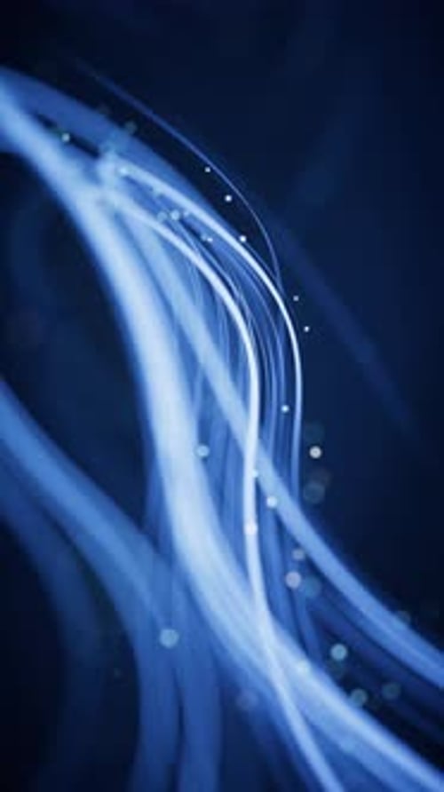 Flowing curves with glowing neon lines