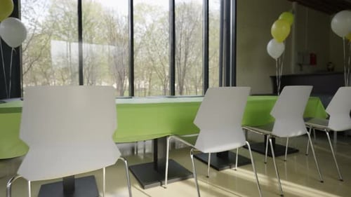 Indoor Party Room with Balloons