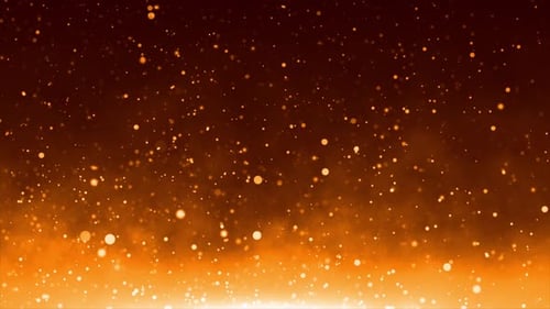 Golden Particles Background Loop V2