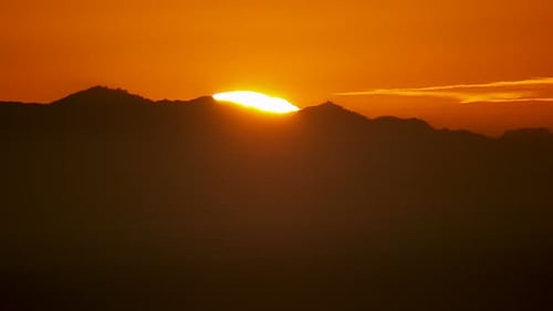 Sun Setting Behind Mountains Adventure