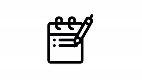 tasks line icon animation