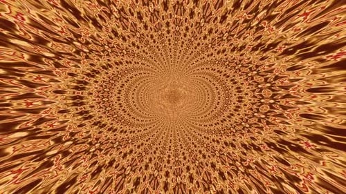 Abstract Multicolor Kaleidoscope Tunnel