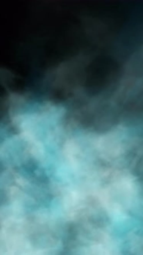 Blue Tinted Rising Wall of Endless Smoke Steam Loop