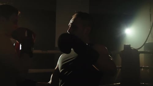 Fight on the Ring of the Gym