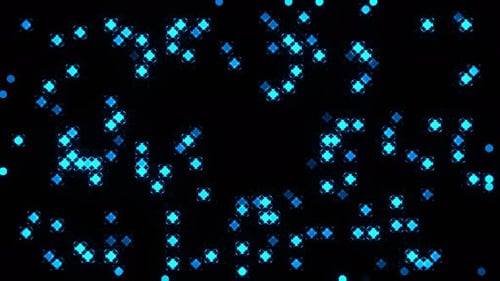 Blue Festive Shimmering Light Sparkle Background Vj Loop In 4K