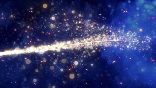 Christmas Golden Particles Trail