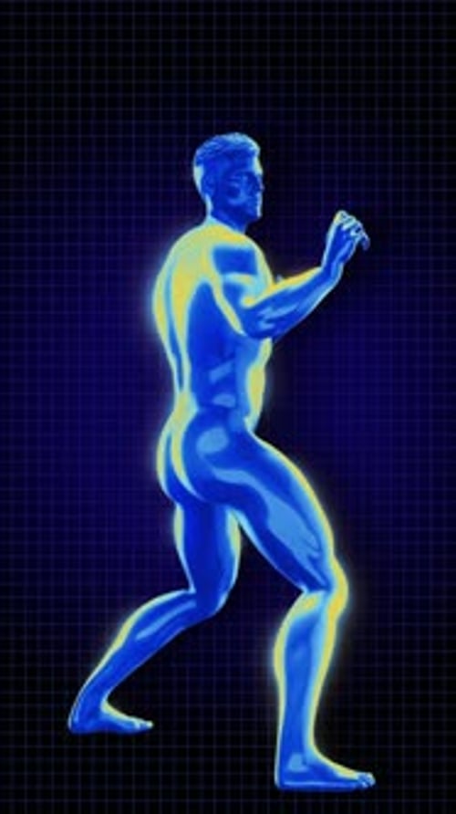 Futuristic Digital Human Model Scan for Sports Science
