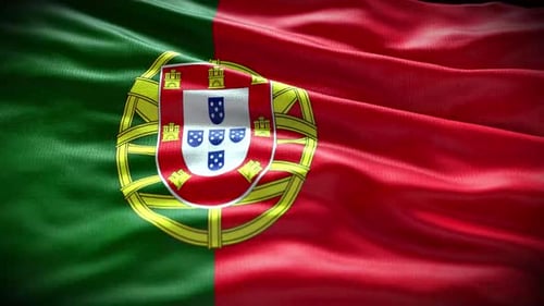 Drapeau du Portugal en 3D élégant : découvrez le charme du vieux monde en 4K !