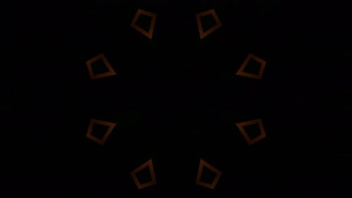 Vibrant Geometric Kaleidoscope Pattern Motion Graphics