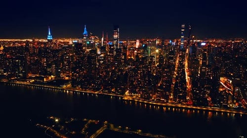 Fantastic illumination of New York at night.