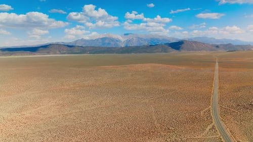 Deserted dry landscape with no vegetation. Breath-taking scenery of mountains