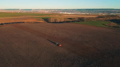 Tractor in the field