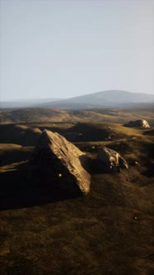 Rocky Outcropping in Plain
