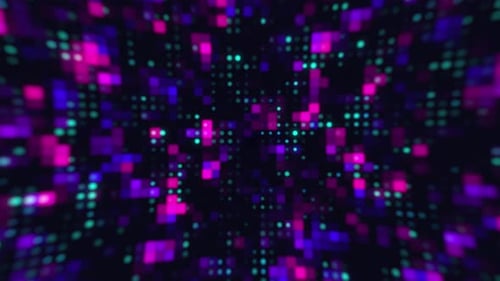 Hi Tech Background Vaporwave Neon Purple Color 4K