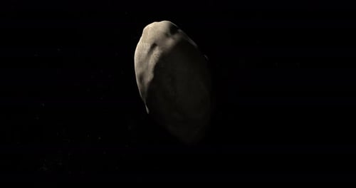 Styx moon, natural satellite of Pluto planet. Loop