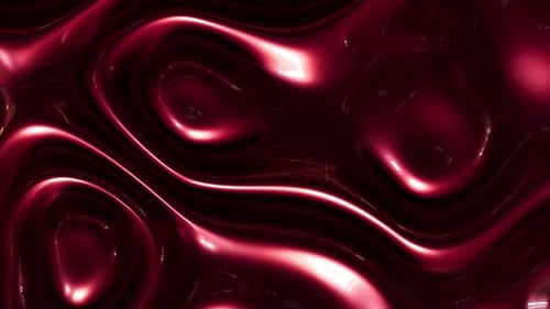 Dynamic Glossy Red Fluid Waves Background