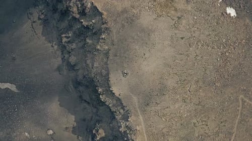 beautiful mountain drone video shot