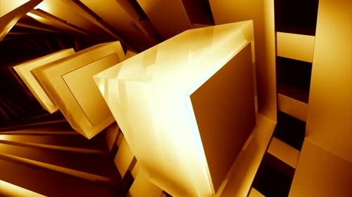 Abstract tunnel with moving 3D optical illusion