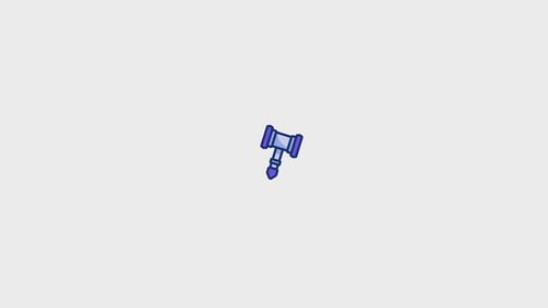 Modern Gavel Icon Spinning Animation