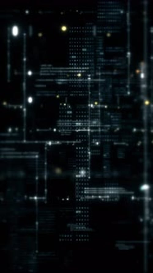 Futuristic Data Matrix Simulation Background 26