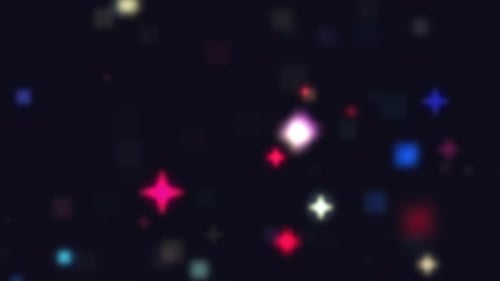 Abstract Glitter Particles Background with Flash Transition