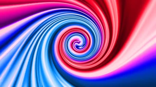 Abstract colorful liquid spiral wavy shiny pattern with flowing waves floral background