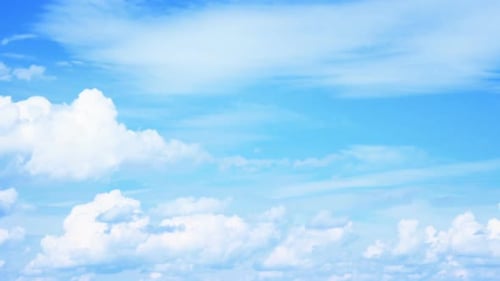 Nuages blancs et duveteux : Lap de temps, ciel