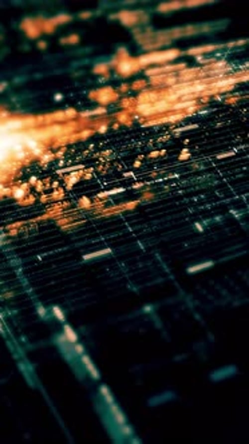 Futuristic Data Matrix Simulation Background 05