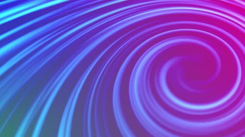 Neon Glowing Light Trails Abstract Spiral Loop Background