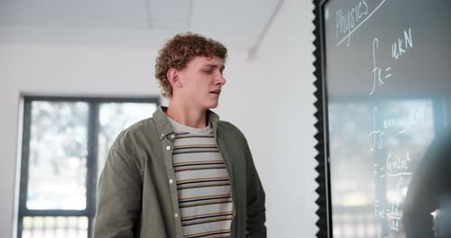 Board, man and problem solving for physics in university and studying hard math