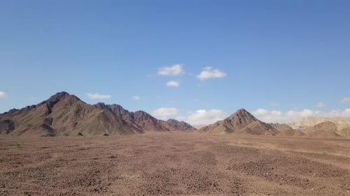 Dry desert landscape, Aerial view