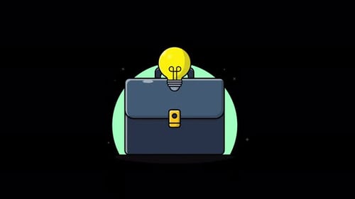 Business Idea Concept Animation Video - Transparent