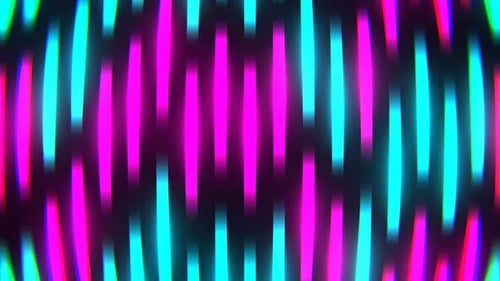 Cyan And Pink Neon Equalizer Effect Background Vj Loop In 4K