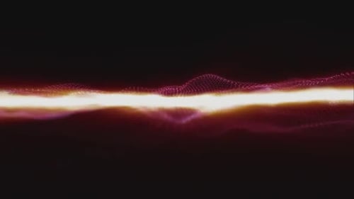 Abstract Glowing Light Wave Particle Background Animation