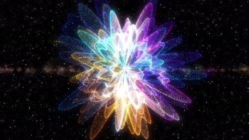 Camera Flying Through Nebula And Stars. Colorful Deep Space Flying, Loop Animation Of Galaxy, Stars