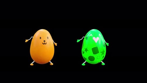 98 Easter Day Eggs Dancing 4K