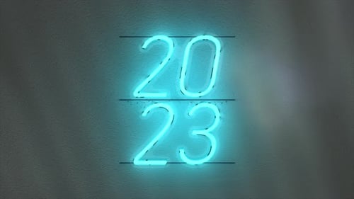 2023 Neon Text Animation